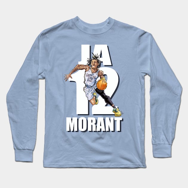 Ja Morant 2 Long Sleeve T-Shirt by WD_art